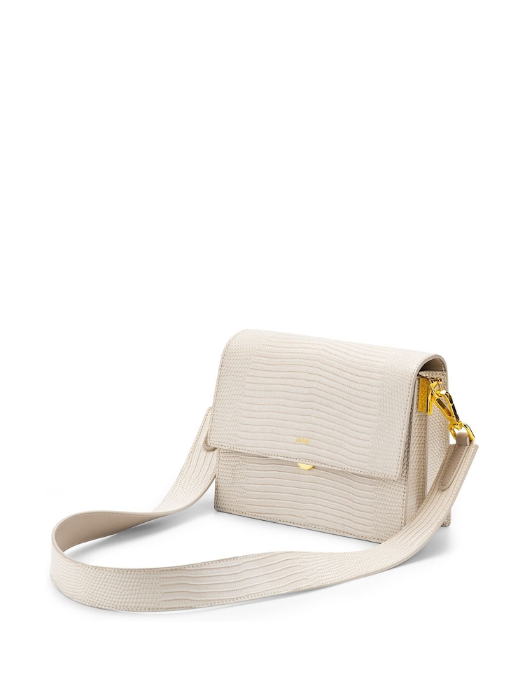JW PEI White Mini Flap Crossbody - Image 2 of 3 JW PEI White Mini Flap Crossbody - Image 2 of 3