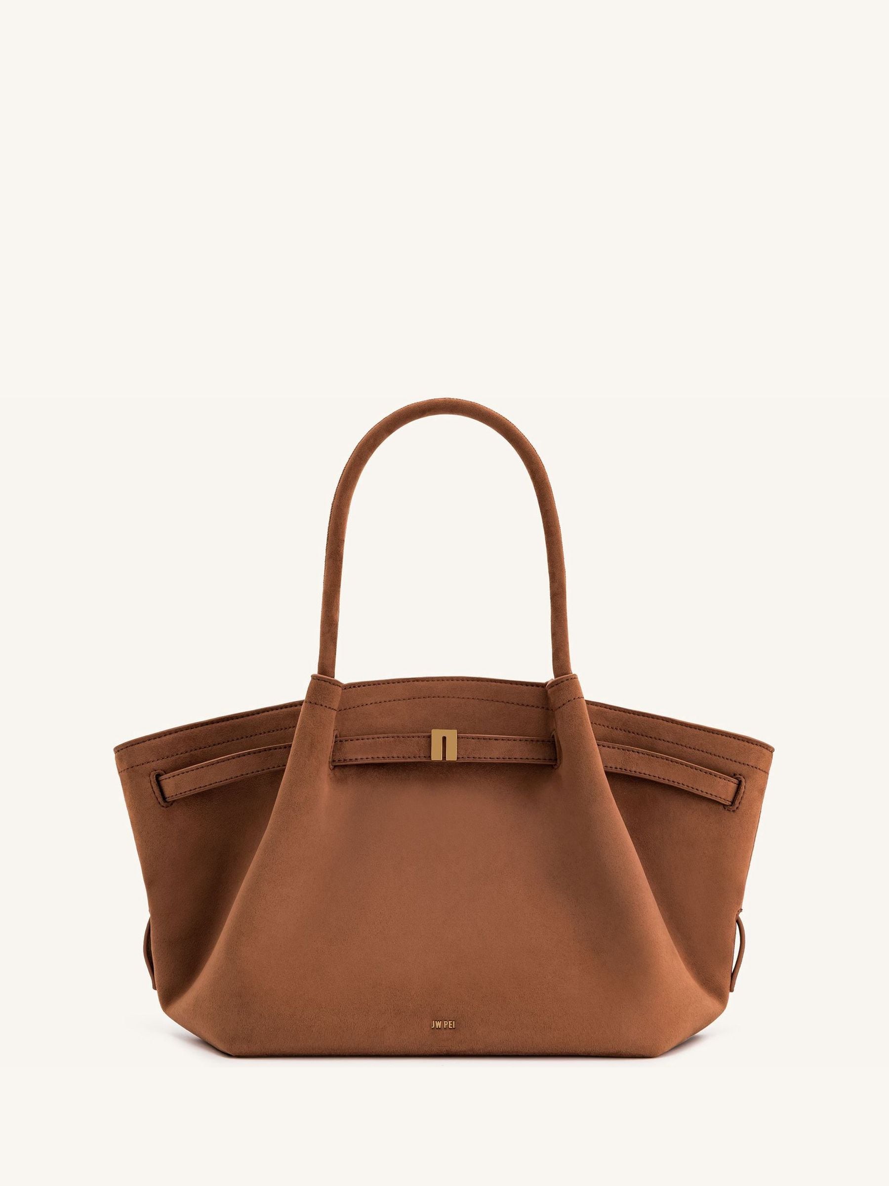 Buy JW PEI Brown Faux Suede Hana Tote Bag from Next USA