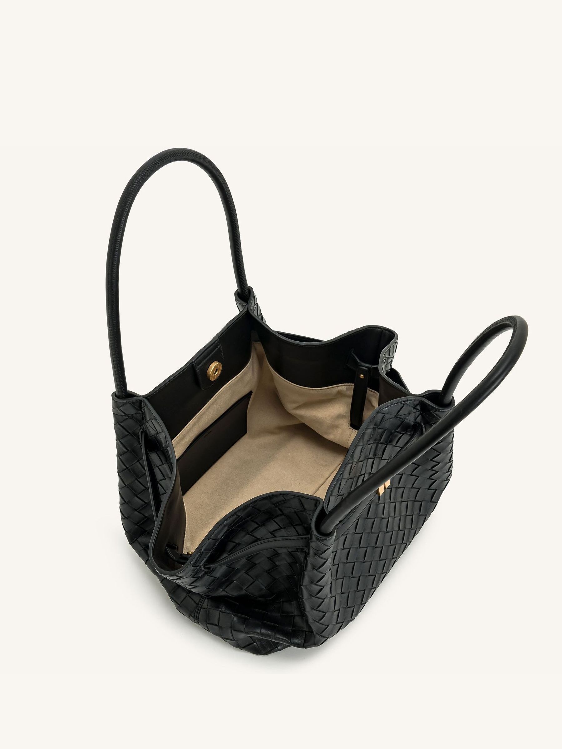 Buy JW PEI Black Weave Hana Faux Fur Tote Bag from the Next UK