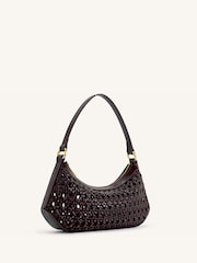 JW PEI Red Lily Faux Bamboo Woven Shoulder Bag - Image 2 of 4