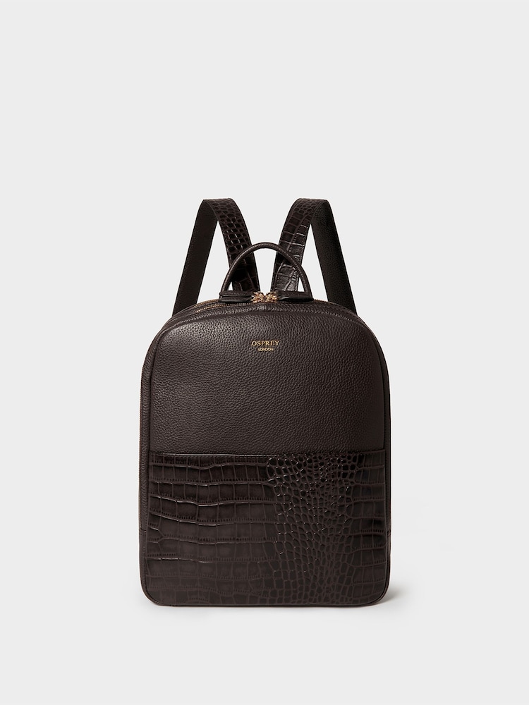 Osprey London Brown The Kellie Leather Backpack - Image 1 of 5 Osprey London Brown The Kellie Leather Backpack - Image 1 of 5