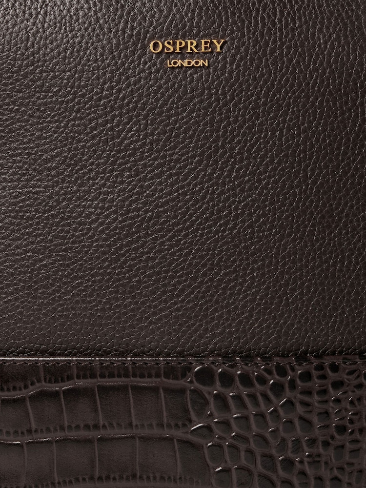 Osprey London Brown The Kellie Leather Backpack - Image 5 of 5 Osprey London Brown The Kellie Leather Backpack - Image 5 of 5