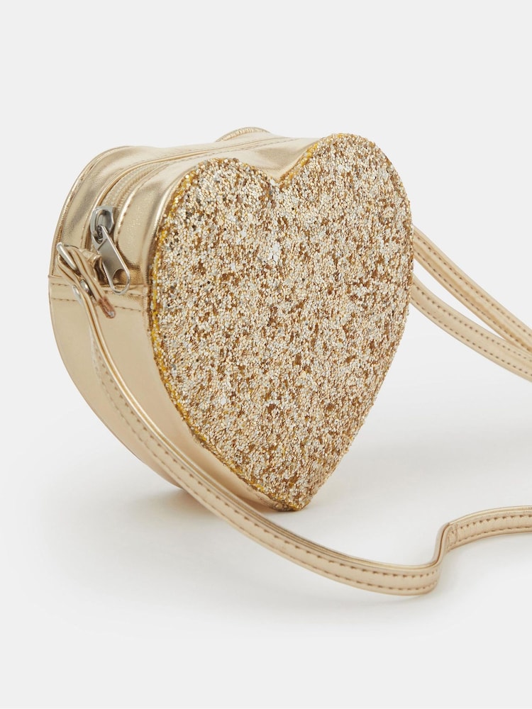 Angels By Accessorize Glitter Metallic Heart Bag - صورة 2 من 2 Angels By Accessorize Glitter Metallic Heart Bag - صورة 2 من 2
