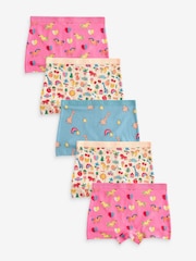 Pink/Blue Short Briefs 5 Pack (2-16yrs) - Image 1 of 6