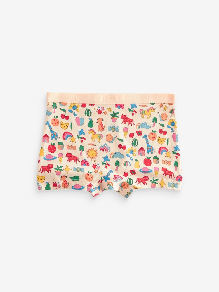 Pink/Blue Short Briefs 5 Pack (2-16yrs) - Image 2 of 6