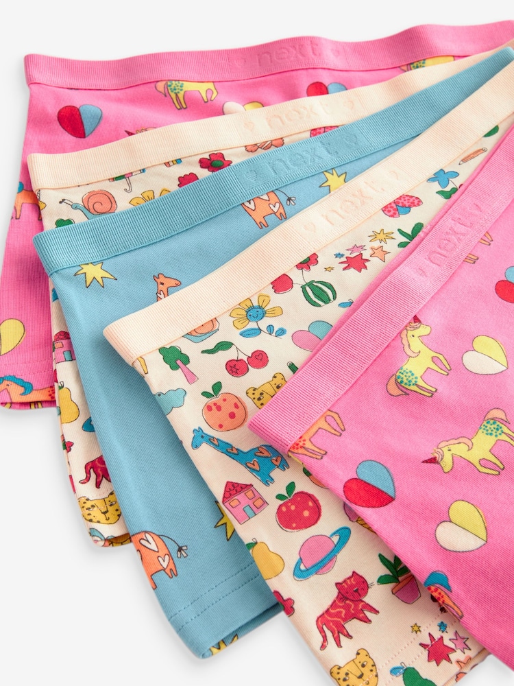 Pink/Blau - Kurze Slips im 5er-Pack (2—16 Jahre) - Bild 6 von 6 Pink/Blau - Kurze Slips im 5er-Pack (2—16 Jahre) - Bild 6 von 6
