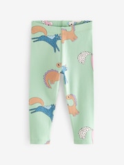 Blue Printed Leggings 4 Pack (3mths-7yrs) - Image 3 of 7