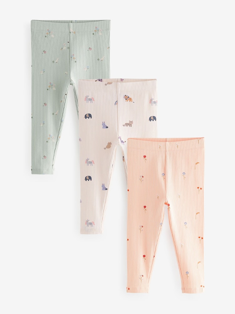 Yellow Leggings 3 Pack (3mths-7yrs) - Image 1 of 6