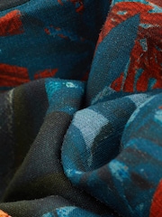 Orange Jungle Print Linen Blend Robe - Image 7 of 8