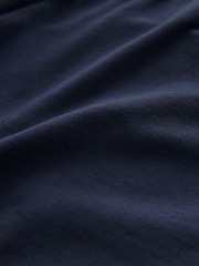 Navy Blue 100% Cotton Lightweight Joggers Shorts 2 Pack - Image 11 of 11