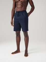 Navy Blue 100% Cotton Lightweight Joggers Shorts 2 Pack - Image 3 of 11