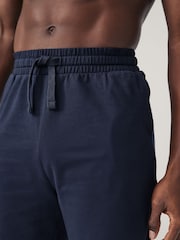 Navy Blue 100% Cotton Lightweight Joggers Shorts 2 Pack - Image 5 of 11