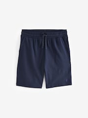 Navy Blue 100% Cotton Lightweight Joggers Shorts 2 Pack - Image 7 of 11