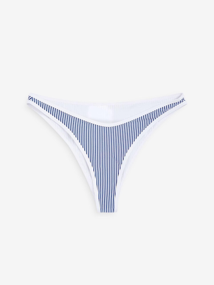 Tommy Hilfiger Cheeky-Bikinihose mit hohem Beinausschnitt, Blau - Bild 1 von 1