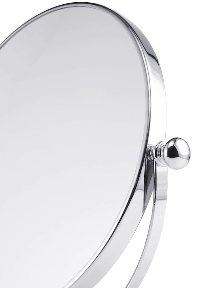 Chrome Harlow 3x Magnification Round Dressing Table Mirror - Image 3 of 5