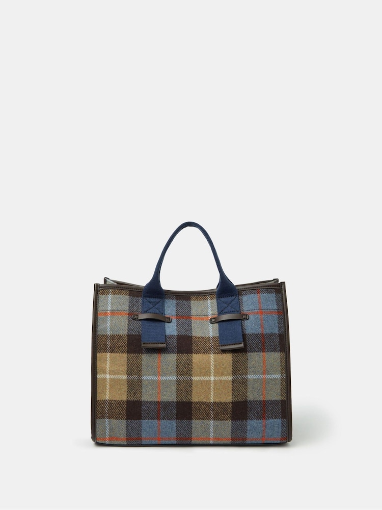 Accessorize Red Check Print Handheld Bag - Image 2 of 3 Accessorize Red Check Print Handheld Bag - Image 2 of 3
