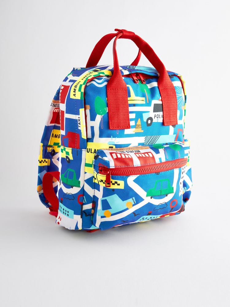 Estampado de vehículos de emergencia - Mochila con asa pequeña - Imagen 1 de 5 Estampado de vehículos de emergencia - Mochila con asa pequeña - Imagen 1 de 5