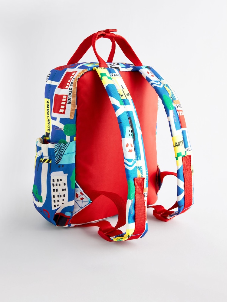 Estampado de vehículos de emergencia - Mochila con asa pequeña - Imagen 2 de 5 Estampado de vehículos de emergencia - Mochila con asa pequeña - Imagen 2 de 5
