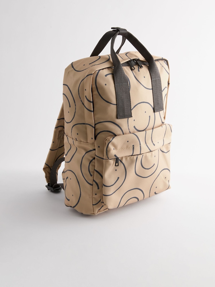 Smile Print Handle Backpack - Image 1 of 6