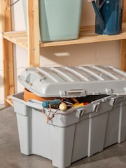 Wham Grey Upcycle 48L Plastic Storage Trunk - Image 1 of 4