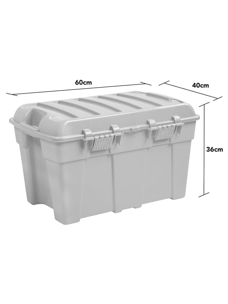 Wham Grey Upcycle 48L Plastic Storage Trunk - Image 4 of 4