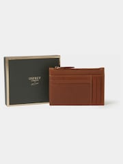 Tarjetero de piel con cremallera superior The O Deboss East West de Osprey London - Imagen 1 de 5