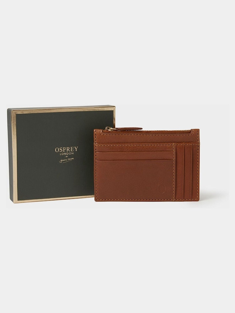 Tarjetero de piel con cremallera superior The O Deboss East West de Osprey London - Imagen 1 de 5 Tarjetero de piel con cremallera superior The O Deboss East West de Osprey London - Imagen 1 de 5