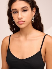 Black Long Line Thin Strap V-Neck Vest - Image 4 of 6