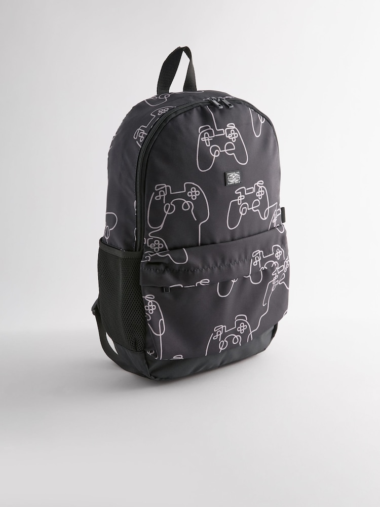 Gamer Print Printed Backpack - Image 4 of 9