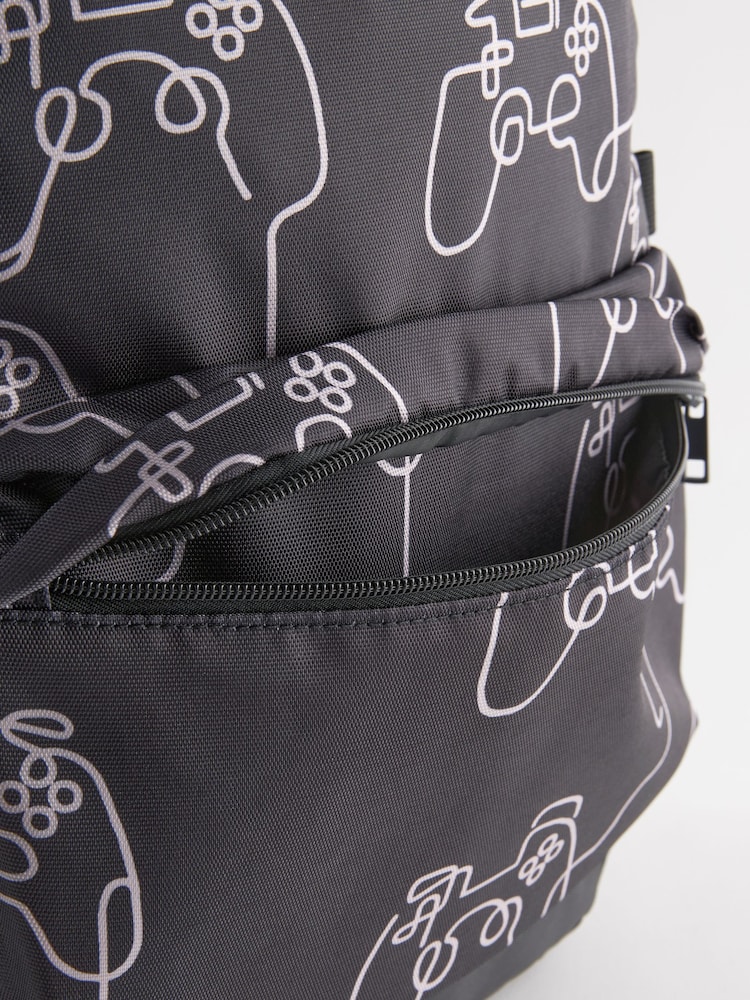 Gamer Print Printed Backpack - Image 8 of 9