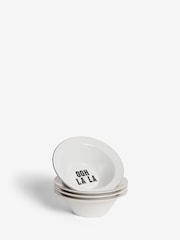 Rockett St George White Parisian Bistro Set of 4 Cereal Bowls - Image 11 of 12