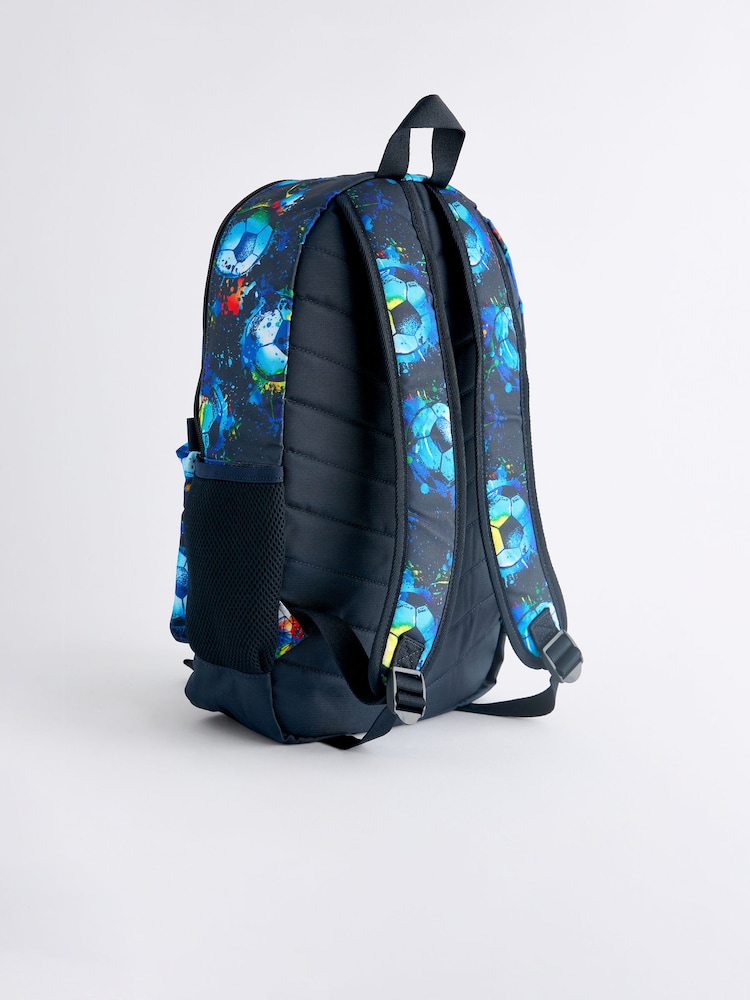 Football Print Printed Backpack - Image 2 of 4