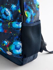 Football Print Printed Backpack - Image 3 of 4