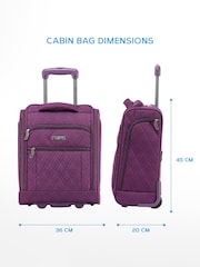 Flight Knight 45x36x20cm EasyJet Underseat Soft Case Cabin Carry On Suitcase Hand Mono Canvas  Luggage - Image 2 of 7