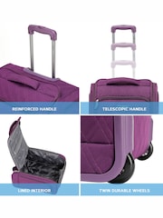 Flight Knight 45x36x20cm EasyJet Underseat Soft Case Cabin Carry On Suitcase Hand Mono Canvas  Luggage - Image 4 of 7