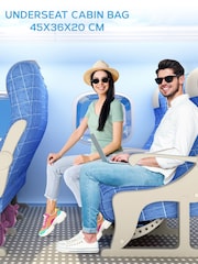 Flight Knight 45x36x20cm EasyJet Underseat Soft Case Cabin Carry On Suitcase Hand Mono Canvas  Luggage - Image 7 of 7