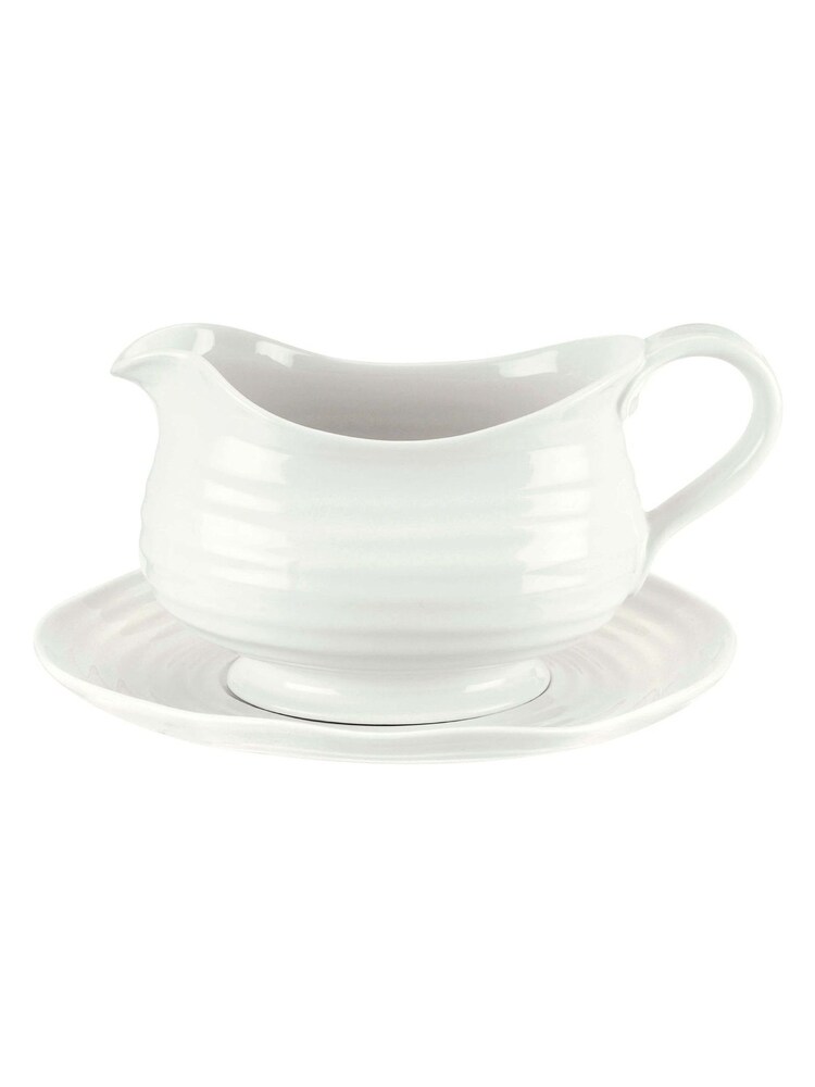 Portmeirion White Gravy Boat - Image 2 of 2 Portmeirion White Gravy Boat - Image 2 of 2
