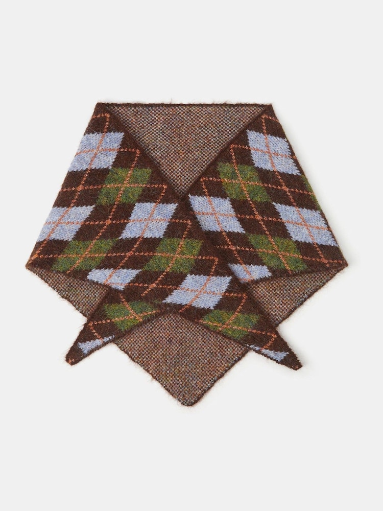 Accessorize Argyle Knitted Triangle Scarf - Bild 1 von 1