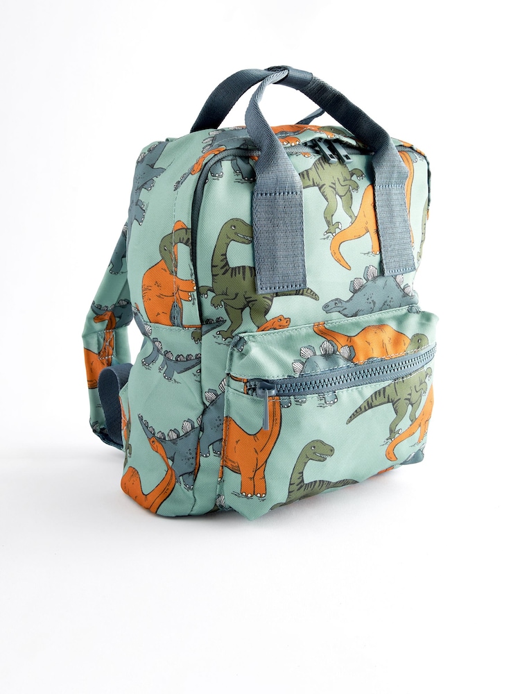 Dino Print Small Handle Backpack - Image 1 of 1 Dino Print Small Handle Backpack - Image 1 of 1