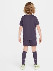 Nike Purple Blank Dri-FIT England Away Little Kids 3 Piece Football Kit - Image 2 of 15