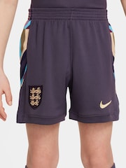 Nike Purple Blank Dri-FIT England Away Little Kids 3 Piece Football Kit - Image 9 of 15