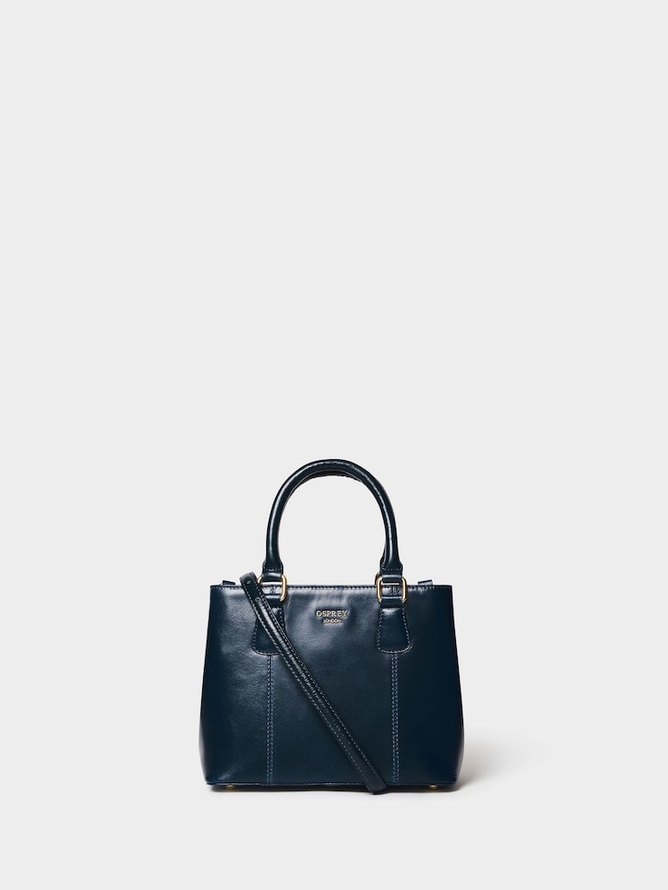 Osprey London Blue The Adaline Mini Leather Grab Bag - Image 1 of 6