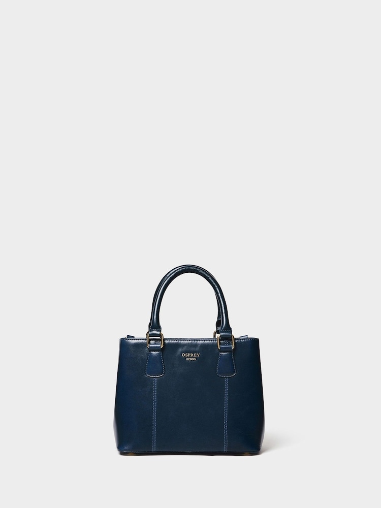 Osprey London Blue The Adaline Mini Leather Grab Bag - Image 2 of 6