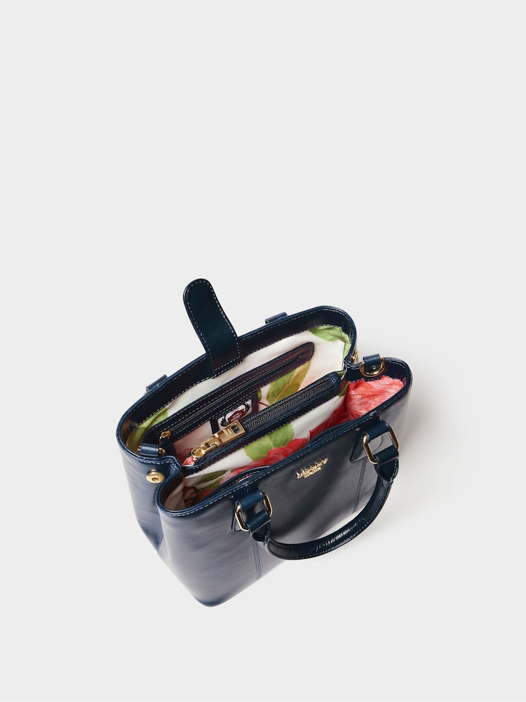 Osprey London Blue The Adaline Mini Leather Grab Bag - Image 6 of 6