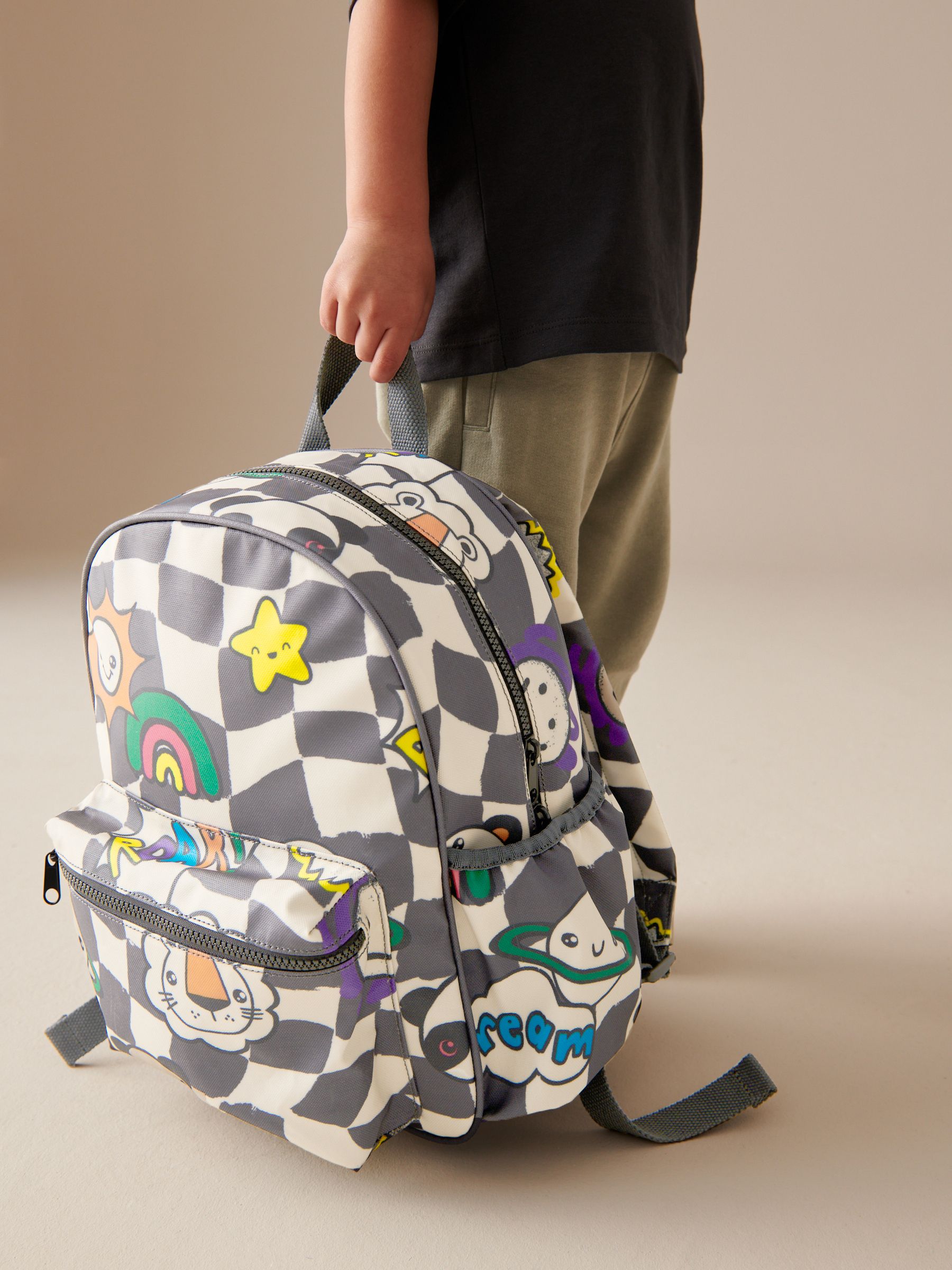Check Fun Faces Backpack
