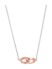 Olivia Burton Classic Interlink Silver Necklace - Image 2 of 2