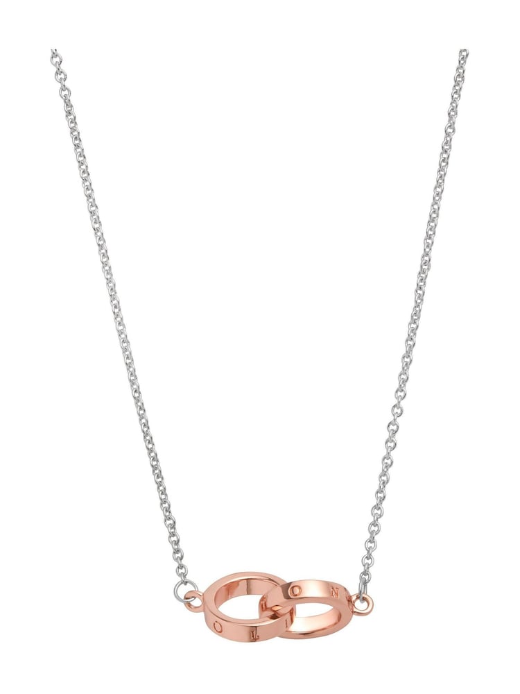 Olivia Burton Classic Interlink Silver Necklace - Image 2 of 2