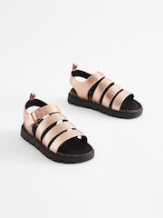Rose Gold Chunky Corkbed Sandals - Image 1 of 5