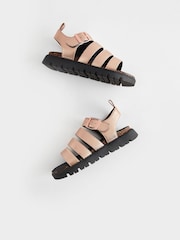 Rose Gold Chunky Corkbed Sandals - Image 2 of 5