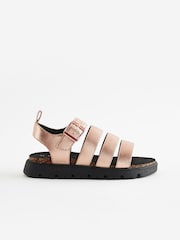 Rose Gold Chunky Corkbed Sandals - Image 3 of 5